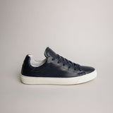 The Tumbled Leather - Navy Blue