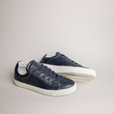 The Tumbled Leather - Navy Blue