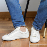 The Tumbled Leather - White
